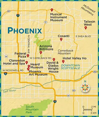 Area map of Phoenix