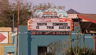 Sign in South Congress, Austin