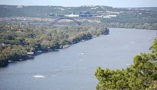View of Lake Austin from Mt. Bonnell