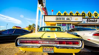A diner on Route 66 in Santa Rosa, New Mexico.