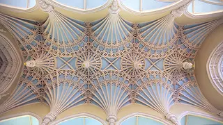 Dillon's firm Master of Plaster repaired the 18th-century Unitarian Church ceiling in Charleston, South Carolina.