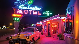 The Blue Swallow Motel on Route 66.